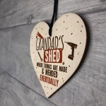 Grandads Shed Wooden Plaque Novelty Workshop Garage Tool Gifts