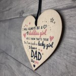 Daddies Girl Fathers Day Dad Hanging Heart Signs Thank You Gifts