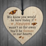 In Our Hearts Hanging Heart Heaven Memorial Mother Dad Nan Gift