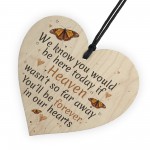 In Our Hearts Hanging Heart Heaven Memorial Mother Dad Nan Gift