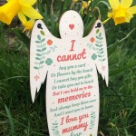 Mummy Dear Grave Wood Angel Plaque Loving Memory Family Mum