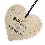 Baby Sleeping Hanging Heart Baby Son Daughter Bedroom Plaques