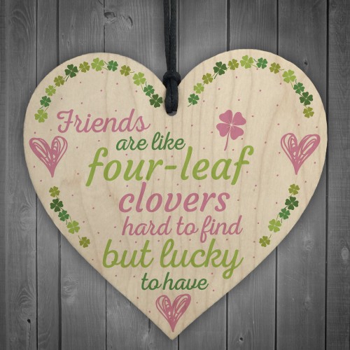 'Friends Are Like' Friendship Sign Best Friend Gift Wood Heart 