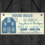 House Rules Cute First Home New House Gifts Home Decor Plaque