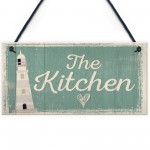 The Kitchen Hanging Plaque Seaside Nautical GIFT Shabby Chic