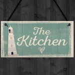 The Kitchen Hanging Plaque Seaside Nautical GIFT Shabby Chic