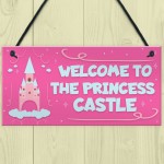 Princess Castle Plaque Door Playroom Bedroom Sign Gift Baby Girl