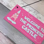 Princess Castle Plaque Door Playroom Bedroom Sign Gift Baby Girl