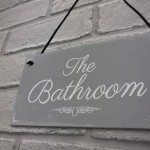 'THE BATHROOM' Door Sign Plaque Sign for Toilet or Bathroom 