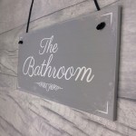 'THE BATHROOM' Door Sign Plaque Sign for Toilet or Bathroom 