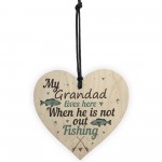 Grandad Lives Here CARP Fishing Wooden Sign Father Plaque GIFTS