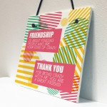 Crazy Friendship Sign Best Friend Hanging Plaque Thank You Gifts