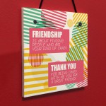 Crazy Friendship Sign Best Friend Hanging Plaque Thank You Gifts