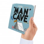 Little Man Cave Hanging Door Sign Kids Bedroom Wall Plaque Decor