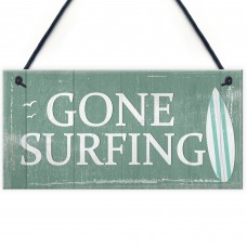one Surfing Hanging Plaque Nautical Decor Beach Seaside Chic