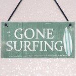 one Surfing Hanging Plaque Nautical Decor Beach Seaside Chic