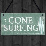 one Surfing Hanging Plaque Nautical Decor Beach Seaside Chic