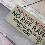 No Riff Raff Friend Hanging Plaques Funny Pub Home Bar Man Cave