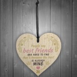 Best Friends Hard To Find Wood Heart Friendship Plaque Birthday