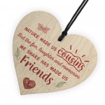 Fun & Laughter Cousin Wooden Heart Family Plaque Thank You Gifts