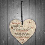 Best Friends Forever Friendship Sign Wooden Heart Plaque Thank