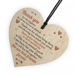Best Friends Forever Friendship Sign Wooden Heart Plaque Thank