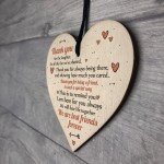 Best Friends Forever Friendship Sign Wooden Heart Plaque Thank