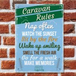 Caravan Rules Hanging Plaque Holiday Novelty Birthday Friendship