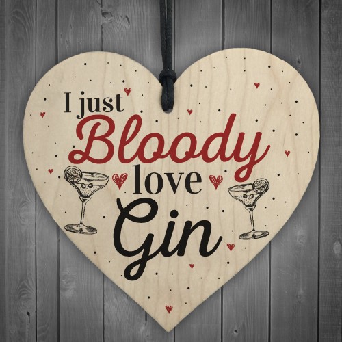 Bloody Love Gin & Tonic Funny Alcohol Sign Pub Party Gift Sign