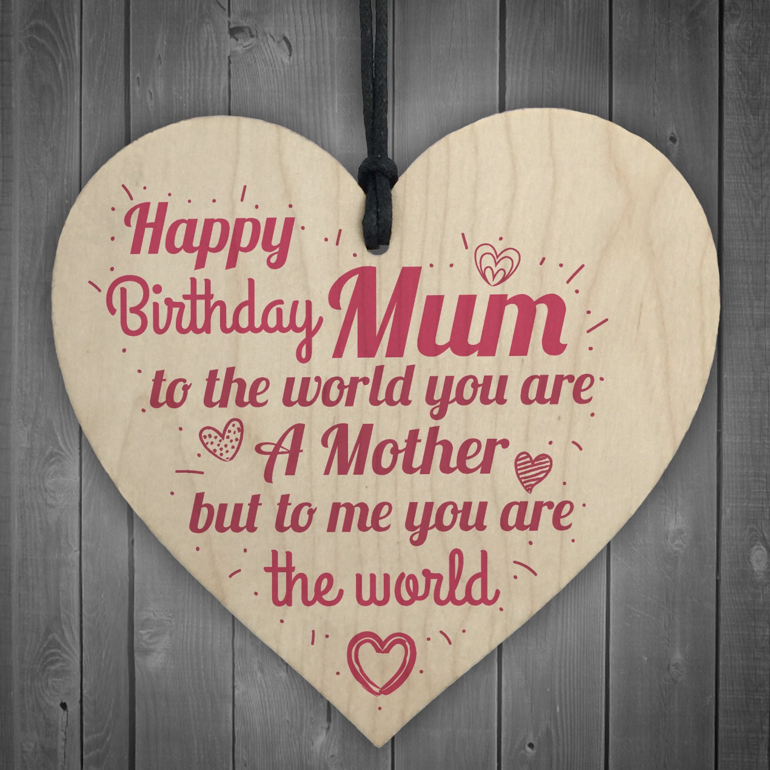 Happy Birthday Mum Heart Mummy Funny Special Card Baby Son
