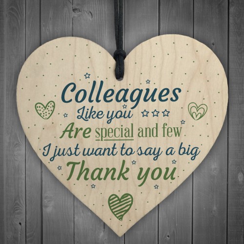 Special And Few Colleagues Heart Plaque Sign Friendship Gift