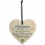 Special And Few Colleagues Heart Plaque Sign Friendship Gift 