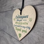 Special And Few Colleagues Heart Plaque Sign Friendship Gift 