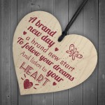 Follow Your Dreams Inspirational Hanging Plaque Friendship Gift