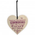 My Best Friend Sentimental Friendship Friend Gift Wood Heart