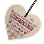 My Best Friend Sentimental Friendship Friend Gift Wood Heart