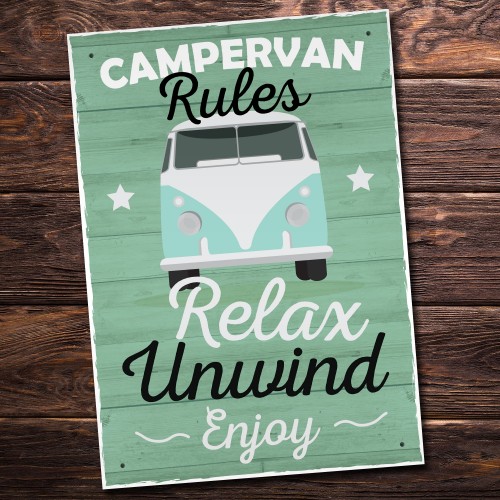 Camper Van Accesories Travel Holiday Novelty Plaques Birthday 