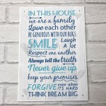 Kitchen Inspirational Plaques Vintage Sign Retro Wall Shabby Chi