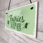 Fairies Sleep Here Garden Fairy Sign Plaque Home Gift Friend