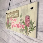 Wall Plaque Welcome My Garden Shed Sign Gifts for Nan Birthday