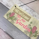 Wall Plaque Welcome My Garden Shed Sign Gifts for Nan Birthday