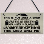 Shut The Door Novelty Shed Plaque SummerHouse Garden Sign Man