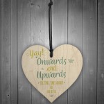 Good Luck Friend Friendship Colleague Leaving Job Gift Wood Hear