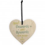 Good Luck Friend Friendship Colleague Leaving Job Gift Wood Hear