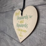 Good Luck Friend Friendship Colleague Leaving Job Gift Wood Hear