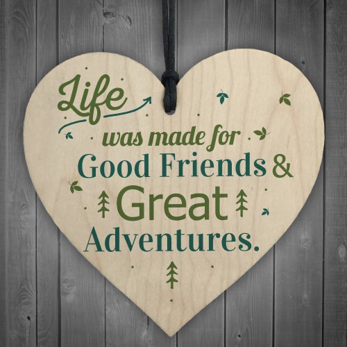 Friendship Sign Best Friend Plaque Gift Inspirational Wooden