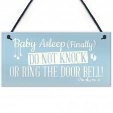 Baby Asleep Bedroom Door Sign Baby Sleeping New Born Mum Sign
