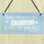 Baby Asleep Bedroom Door Sign Baby Sleeping New Born Mum Sign