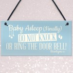 Baby Asleep Bedroom Door Sign Baby Sleeping New Born Mum Sign