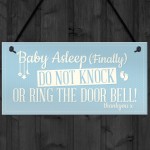 Baby Asleep Bedroom Door Sign Baby Sleeping New Born Mum Sign